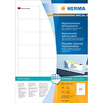 HERMA 2100 Etiquettes adhésives 'Movables' 63,5 x 38,1 mm, blanc