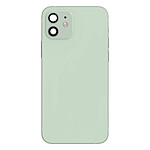 Clappio Châssis Complet pour iPhone 12 Cadre central et Vitre arrière Vert Pâle