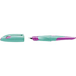 STABILO Stylo plume EASYbirdy R, droitier, turquoise/rose fluo