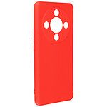 Avizar Coque pour Honor Magic 6 Lite 5G Semi-rigide Soft-touch Anti-traces Rouge