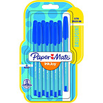 PAPER MATE Stylo à bille InkJoy 100, blister de 8, bleu