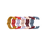 Eko Pack de 6 bracelets pour Samsung Galaxy Watch 4 / 5 et 6 en TPU Multicolore