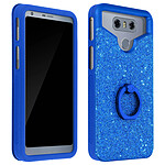 Avizar Coque Universelle smartphones de 4,5 à 4,7" Paillette Bague Support Vidéo - bleu