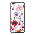 Evetane Coque en verre trempé iPhone 6/6S Fleurs Multicolores