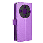 Avizar Housse pour Honor Magic 6 Lite 5G Portefeuille Clapet Stand Vidéo Violet Clair