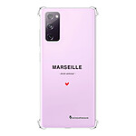 LaCoqueFrançaise Coque Samsung Galaxy S20 FE Silicone antichocs Solides coins renforcés  transparente Motif Marseille mon amour