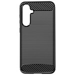 Avizar Coque pour Samsung Galaxy S23 FE Flexible Effet Carbone Noir