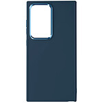 Avizar Coque pour Samsung Galaxy S24 Ultra Rigide Contour Caméra Métallisé Bleu Nuit