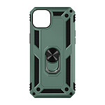 Avizar Coque pour iPhone 14 Plus Antichoc Bi-matière Bague Support Vidéo  vert