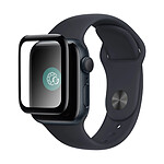 Force Glass Protection d'Écran pour Apple Watch 7/8/9 41mm en Verre Trempé 3D Transparent