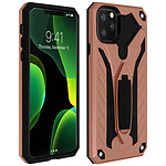 Avizar Coque Apple iPhone 11 Pro Bi-matière Antichoc Fonction support rose gold