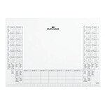 DURABLE Bloc 25 Feuilles Sous-Mains Calendrier Blanc x 5