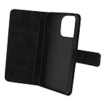 Avizar Étui pour iPhone 14 Pro Folio Portefeuille Support Vidéo Effet Mat Soft Touch  noir