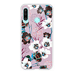 LaCoqueFrançaise Coque Huawei P30 Lite/ P30 Lite XL 360 intégrale transparente Motif Fleurs parme Tendance