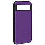 Avizar Coque pour Google Pixel 8A Bi-matière Aspect Cuir Cowhide Cover Violet