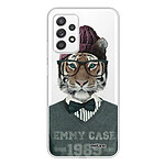 Evetane Coque Samsung Galaxy A72 360 intégrale transparente Motif Tigre Fashion Tendance