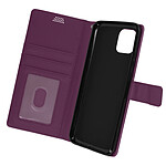 Avizar Housse pour Samsung Galaxy A03 Aspect Grainé Clapet Portefeuille Stand Vidéo  violet