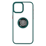 Avizar Coque pour iPhone 15 Bi-matière Bague Métallique Support Vidéo  Vert