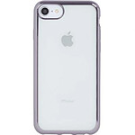 BigBen Connected Coque pour iPhone 5/5S/SE Semi-rigide Métal Gris Sidéral Transparent