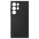 Avizar Coque pour Samsung Galaxy S23 Ultra Silicone Semi-rigide Finition Douce au Toucher Fine  Noir