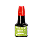 Q-CONNECT Flacon 28ml Encre à tampons Feutre ou Mousse Rouge x 10