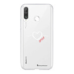 LaCoqueFrançaise Coque Huawei P30 360 intégrale transparente Motif Coeur Blanc Amour Tendance