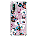 LaCoqueFrançaise Coque Xiaomi Redmi 9T Silicone antichocs Solides coins renforcés  transparente Motif Fleurs parme