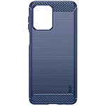 Avizar Coque pour Motorola Moto G54 Effet Carbone Silicone Flexible Antichoc  Bleu Nuit