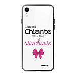 Evetane Coque iPhone Xr Coque Soft Touch Glossy Un peu chiante tres attachante Design