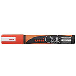 UNI-BALL Marqueur craie Pointe conique moyenne CHALK Marker PWE5M 1,8 - 2,5mm Orange Fluo x 12