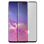 Avizar Film Samsung Galaxy S10 Plus Verre Trempé Incurvé Transparent au Contour Noir