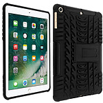 Avizar Coque iPad 5 / 6 / Air / 2018 Coque Antichocs renforcé + Support intégré Noir