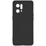 Avizar Coque pour Oppo Find X5 Silicone Semi-rigide Finition Soft-touch Fine  Noir