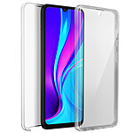 Avizar Coque Xiaomi Redmi 9C Protection Arrière Rigide + Avant Souple Transparent