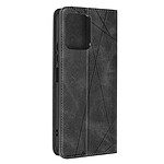 Avizar Étui pour Xiaomi Redmi 12 Portefeuille Motif prisme  Collection Geo noir