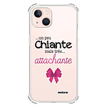 Evetane Coque iPhone 13 anti-choc souple angles renforcés transparente Motif Un peu chiante tres attachante