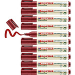 EDDING Marqueur Permanent 22 Ecoline Rouge 1-5 mm x 10