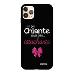 Evetane Coque iPhone 11 Pro Silicone Liquide Douce noir Un peu chiante tres attachante