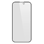 Avizar Verre Trempé pour iPhone 15 Anti-espion Dureté 9H Noir Transparent