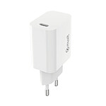 Muvit Chargeur Secteur USB-C 20W Plastique Recyclé Blanc