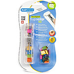 RAPESCO Distributeur Supaclip® 40 Transparent avec 25 Pinces Multicolores