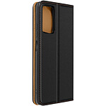 Avizar Housse pour Xiaomi Redmi Note 11 Pro 5G Cuir Véritable Clapet Porte-carte Support Vidéo  Noir