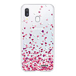 Evetane Coque Samsung Galaxy A20e 360 intégrale transparente Motif Confettis De Coeur Tendance