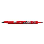 PILOT Marqueur TWIN MARKER BEGREEN indélibile rouge 2 pointes ogives:fine et moyenne x 10