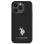 U.S Polo Coque pour iPhone 13 Pro Antichoc Mini Horse Bords Surélevés Noir