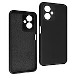 Avizar Coque pour Xiaomi Redmi Note 12 5G Silicone Semi-rigide Finition Soft-touch  Noir