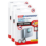 TESA Pack 9 Adhésifs Double-face de Montage Powerbond Ultra Strong 20 x 60 mm x 3