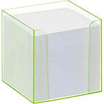 FOLIA Porte bloc-notes 'Luxbox' avec des bords luminescents, Vert