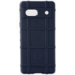 Avizar Coque pour Google Pixel 7a Silicone Épais avec Coins Antichocs Motif Relief  Bleu Nuit