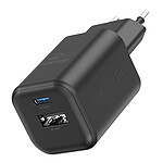 Swissten Chargeur Secteur USB C GaN 45W + USB 18W Charge Rapide Design Compact Noir